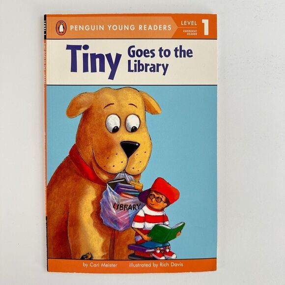 2/$6 Tiny Goes to the Library book by Cari Meister, Penguin Young Reader (Paperb - Picture 1 of 9